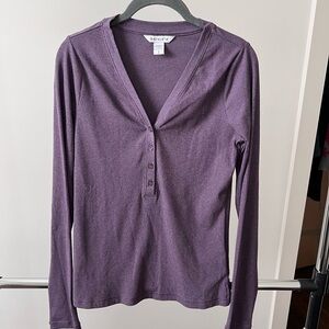 Athleta Purple Long Sleeve Top
